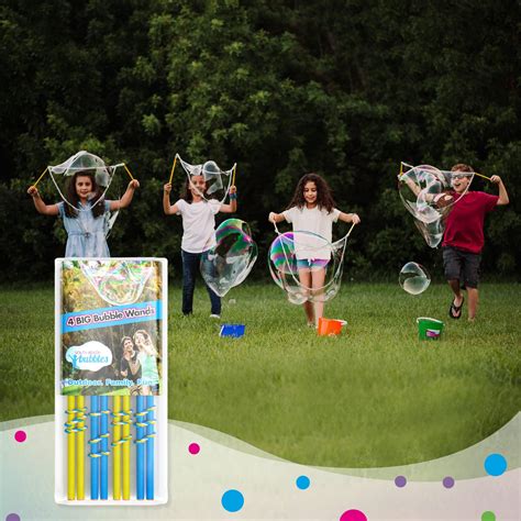 4 Big Bubble Wands: Making Giant Bubbles. Great Birthday Activity and ...