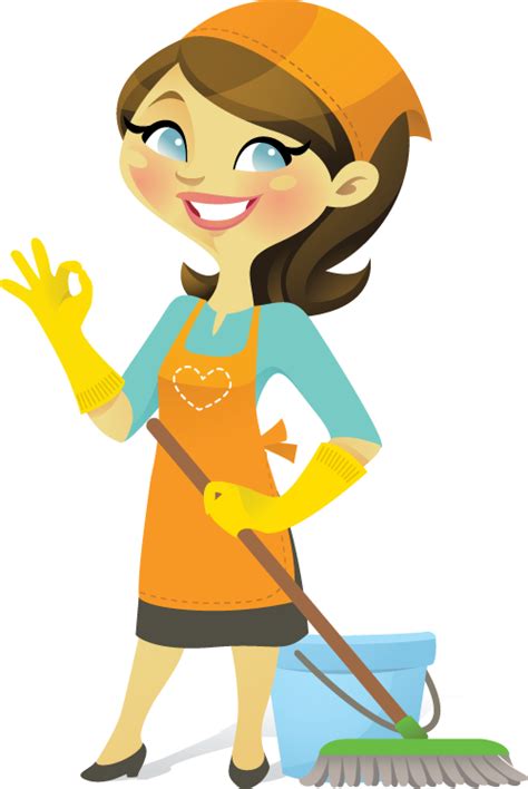 cute cleaning lady clipart - Clipground