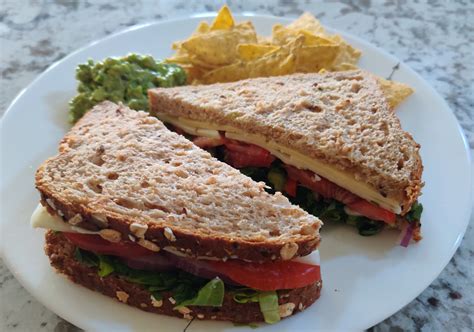 A simple cheese sandwich for lunch : r/vegetarian