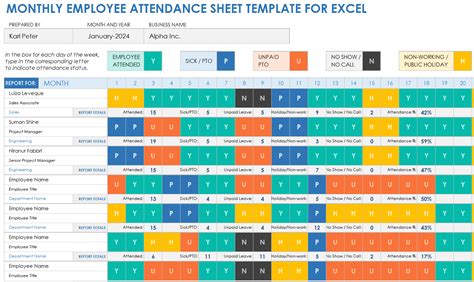 Free Excel Attendance Tracker Sheets & Lists | Smartsheet