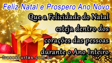 Mensagem de Natal e Prospero Ano Novo - Frases Curtas