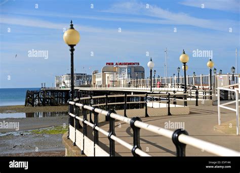 Worthing West Sussex UK - Worthing Pier seafront in the summer Stock ...