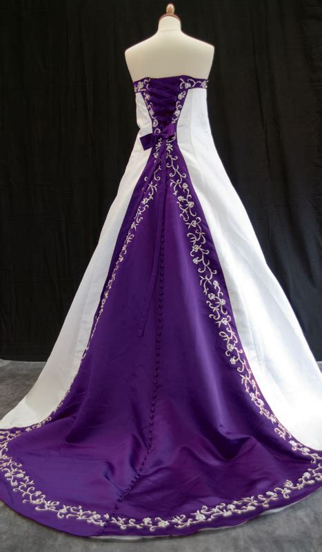 Purple Wedding Dress | Purple Wedding Dress Sash | Purple Wedding Dress ...