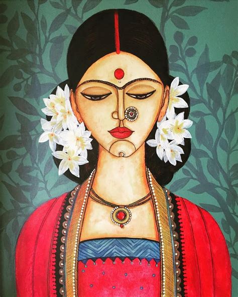 Indian Painting Woman 15