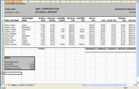 Certified Payroll Excel Template