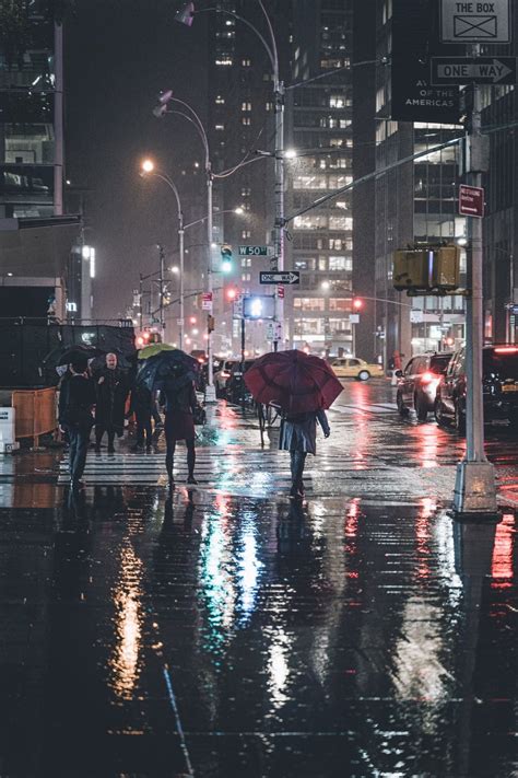 Street Night Rain Wallpapers - Wallpaper Cave