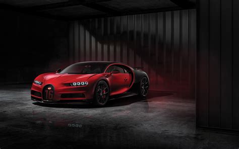 Bugatti Bugatti Chiron Car Red Car Sport Car Supercar Wallpaper ...