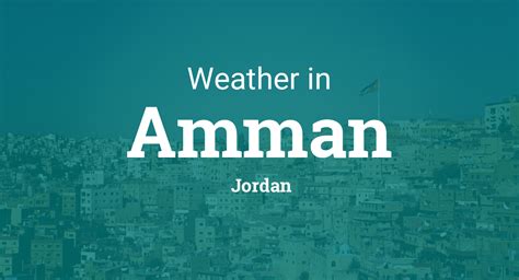 Weather for Amman, Jordan