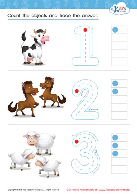 Match Numbers 1 3 Worksheet Identifying Numbers 1 To 3 Worksheets For ...