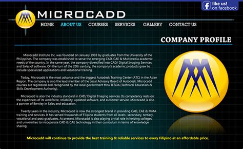 Microcadd Institute - Website Proposal on Behance