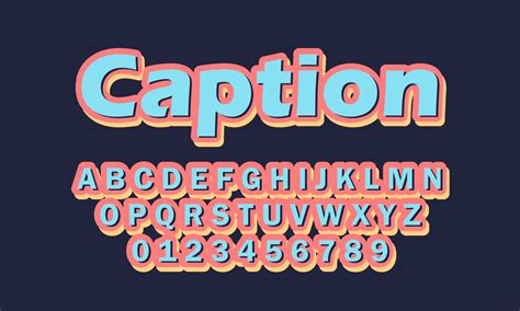 caption font alphabet 2974461 Vector Art at Vecteezy