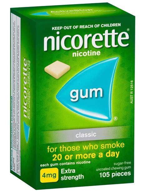 Nicorette Gum 4mg Classic 105's - Quit Smoking Direct