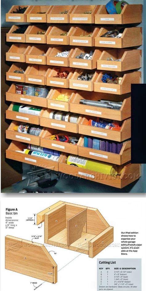 12 Wood Shop Screw storage ideas | workshop storage, wood shop ...