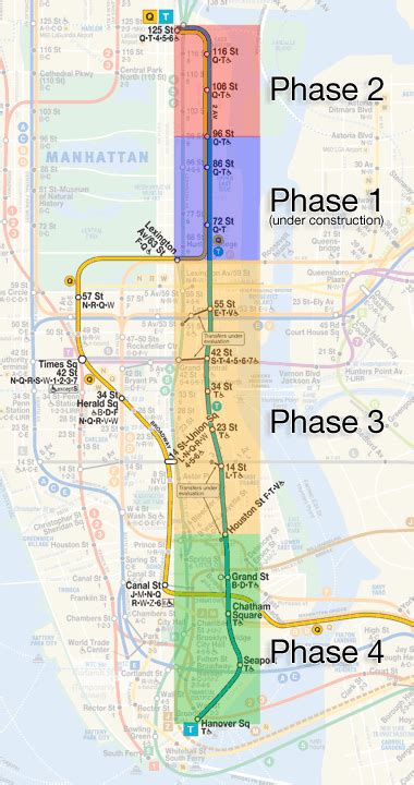 Mta Second Avenue Subway Map – Map Vector