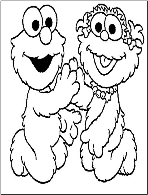 Free Baby Elmo Coloring Pages