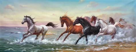 8 Horses Feng Shui Painting