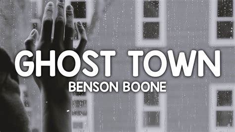 Benson Boone - Ghost Town (Lyrics) maybe you would be happier with ...