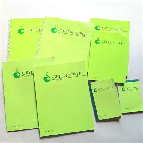 Green Apple Notebook (Spiral and Padded) | Shopee Philippines