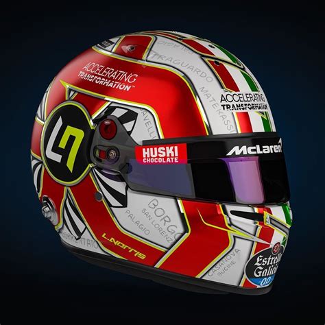 Lando Norris's helmet for the 2020 Tuscan Grand Prix · RaceFans