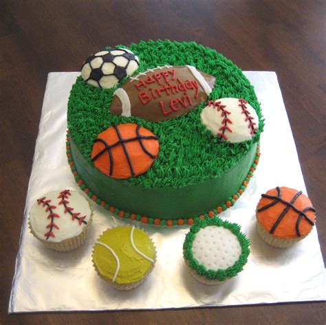 Mimi's Cupcakes: Sports Cake & Cupcakes | Sports birthday cakes, Sports ...