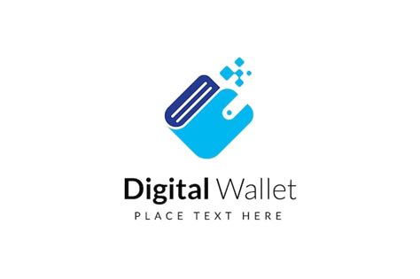 Premium Vector | Digital wallet logo design template with pixel effect ...