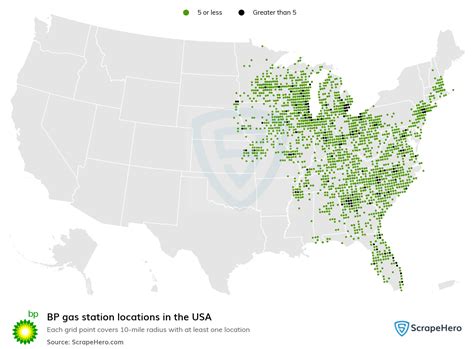 List of all BP gas station locations in the USA - ScrapeHero Data Store