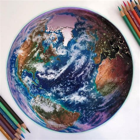 Morgan Davidson Illustration - A colorful Earth drawing for my first ...