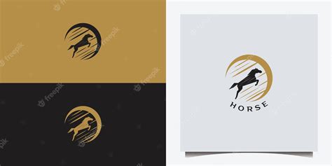 Premium Vector | Jumping horse logo design vector