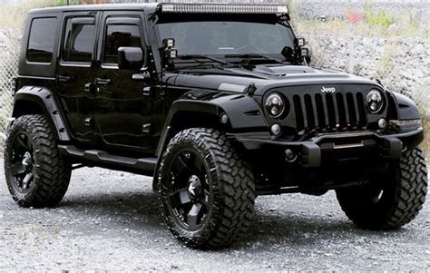 Simple, classy ALL black #Jeep | All black jeep wrangler, Dream cars ...