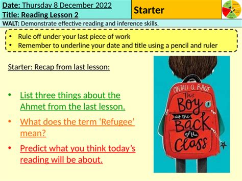 The Boy at The Back of the Class | Teaching Resources