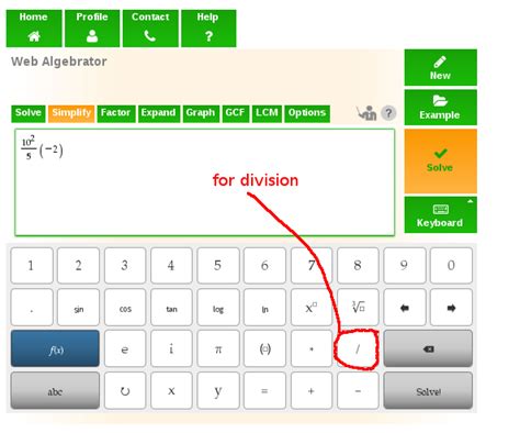 How do you show a division symbol... - Help