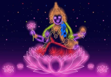 Indian Goddess Lakshmi 136309 Vector Art at Vecteezy