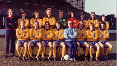 Mansfield Town team group in 1974-75. | Mansfield town, Mansfield, 1970s