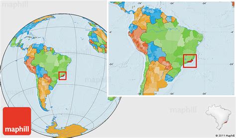 World Map With Rio - Freddi Bernardina