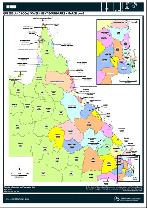 Queensland local government boundaries, 2008 | Queensland Historical Atlas