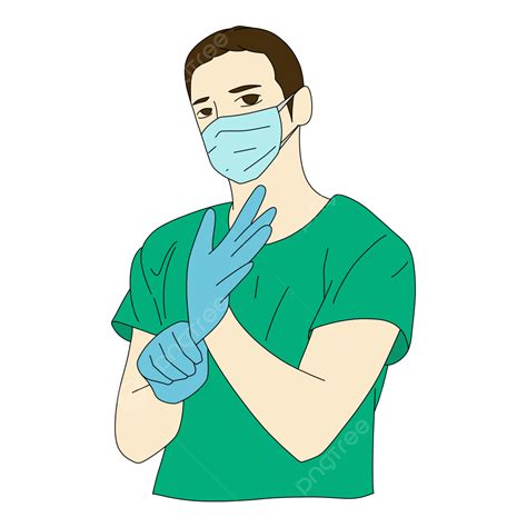 Male Nurse PNG Image, Male Nurse With Green Clothes, Male, Nurse ...