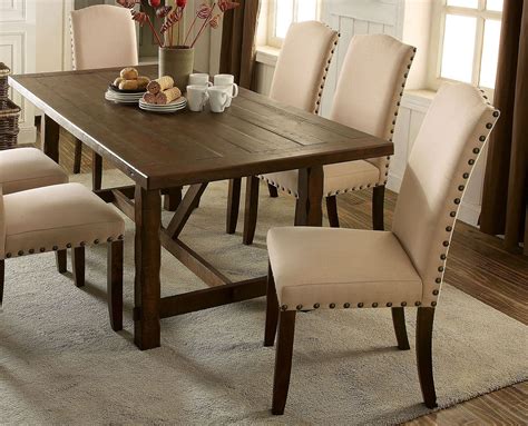 Brentford Rustic Walnut Rectangular Dining Table from Furniture of ...