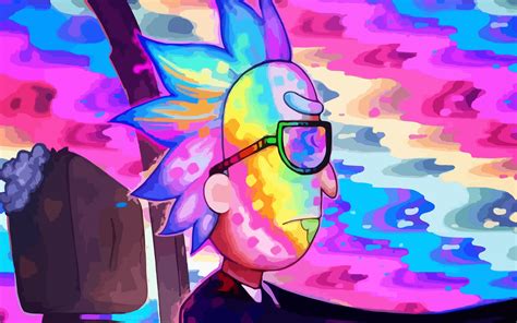 Download wallpaper 3840x2400 rick and morty, rick, drive, colorful 4k ...