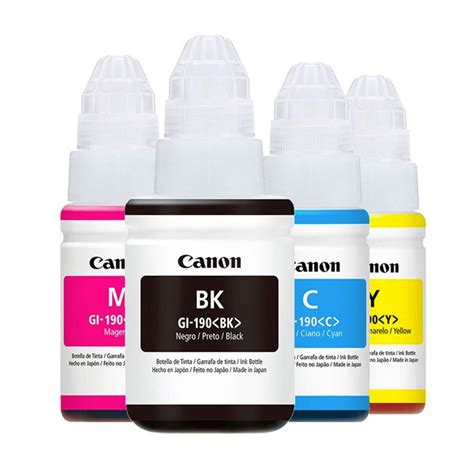 kit de 4 tintas CMYK P/impresora - Canon