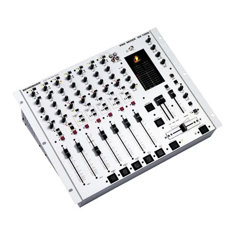 BEHRINGER PRO MIXER DX1000 USER MANUAL Pdf Download | ManualsLib