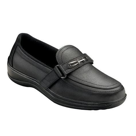 OrthoFeet Women's Chelsea Diabetic Shoes - Black - American Quality ...