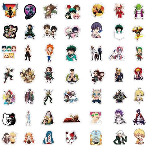 200 Pcs Anime Mixed Stickers,Vinyl Waterproof Stickers for Laptop ...