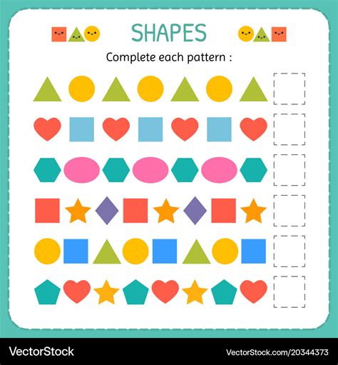 Geometric Shapes Patterns For Kids