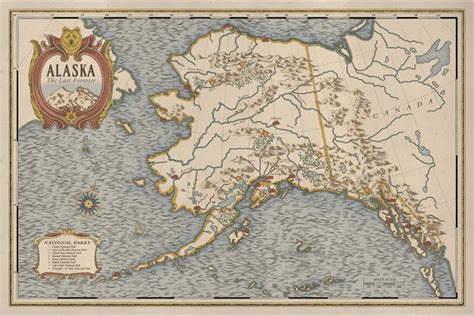 Alaska National Parks Map | Alaska national parks, National parks map ...