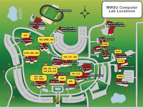 Missouri Western State University Campus Map - Map