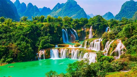 Download Nature Vietnam Forest Waterfall 4k Ultra HD Wallpaper