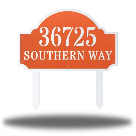 Double Sided Coastal Deluxe Metal Address Yard Sign - Etsy