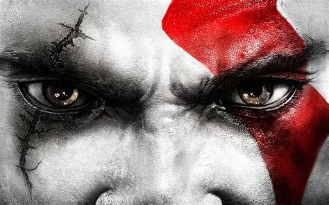 3840x2160px | free download | HD wallpaper: Kratos Eyes, god of war ...