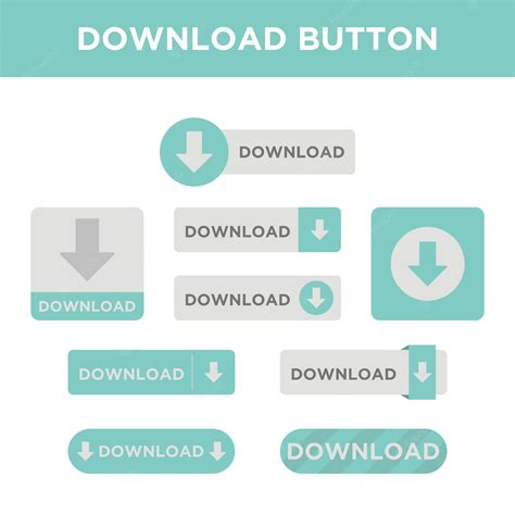 Premium Vector | Download button icon design