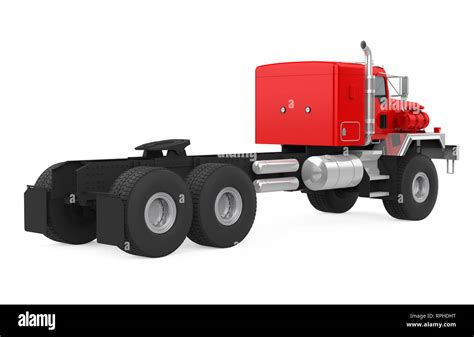 Red Semi-trailer Truck Isolated Stock Photo - Alamy